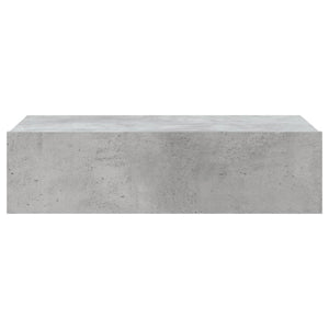 Meuble TV vidaXL avec lumières LED gris béton 60x35x15,5 cm