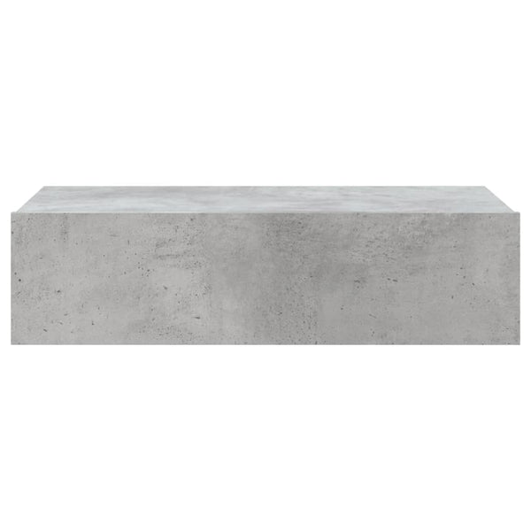 Meuble TV vidaXL avec lumières LED gris béton 60x35x15,5 cm