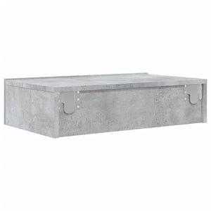 Meuble TV vidaXL avec lumières LED gris béton 60x35x15,5 cm