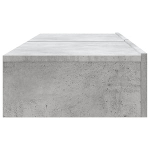 TV-Schränke mit LED Betongrau 2er-Set