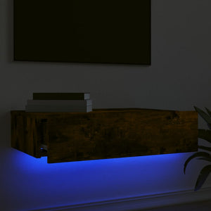TV-Schrank mit LED Räuchereiche 60 cm