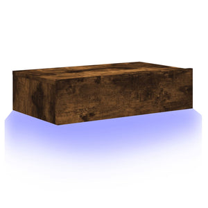 TV-Schrank mit LED Räuchereiche 60 cm