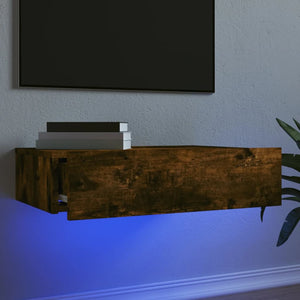 TV-Schrank mit LED Räuchereiche 60 cm