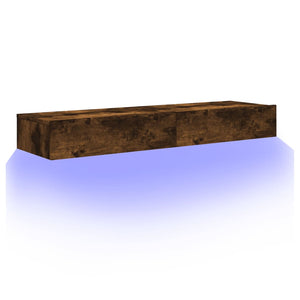 TV-Schränke mit LED Räuchereiche 60x35x15,5cm, 2er-Set