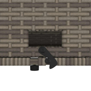 Gartensofa 2-Sitzer Grau mit Kissen