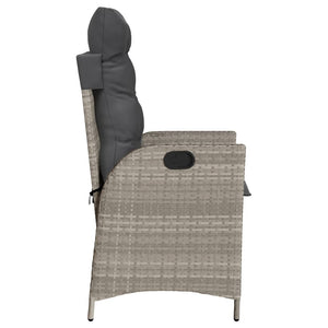 Verstellbare Gartensessel mit Kissen, 2er-Set