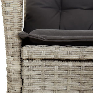 Verstellbare Gartensessel mit Kissen, 2er-Set