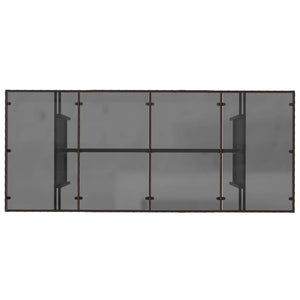 Gartentisch Braun Poly Rattan 190x80 cm