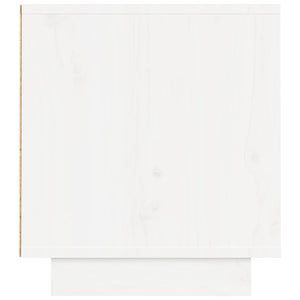 Weißer TV-Schrank 140 cm Kiefer Massivholz