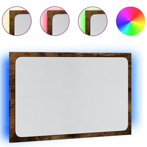 LED Badspiegel Sonoma Eiche 60 cm