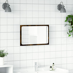 LED Badspiegel Sonoma Eiche 60 cm