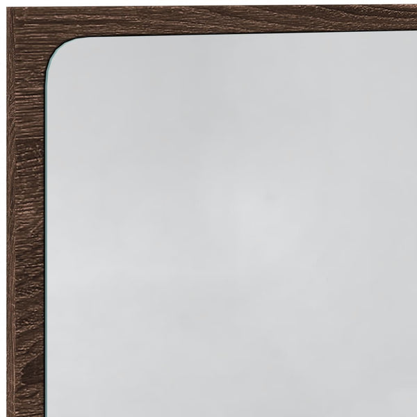 LED Badspiegel Braun Eiche 60cm