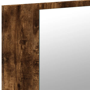 LED-Spiegelschrank Räuchereiche 80 cm