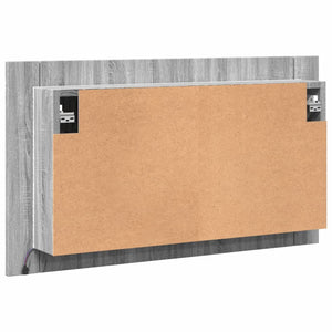 LED-Spiegelschrank Grau Sonoma 80 cm
