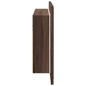 LED-Spiegelschrank Eichenoptik 80 cm