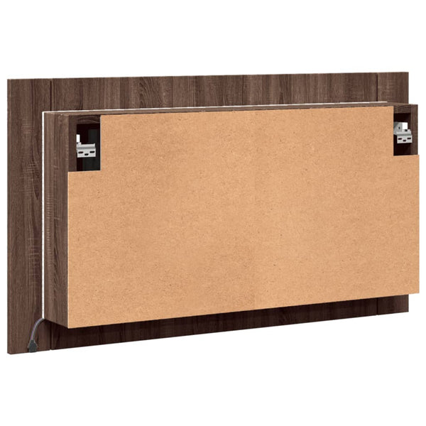 LED-Spiegelschrank Eichenoptik 80 cm