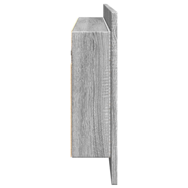 LED-Spiegelschrank Grau Sonoma 100 cm