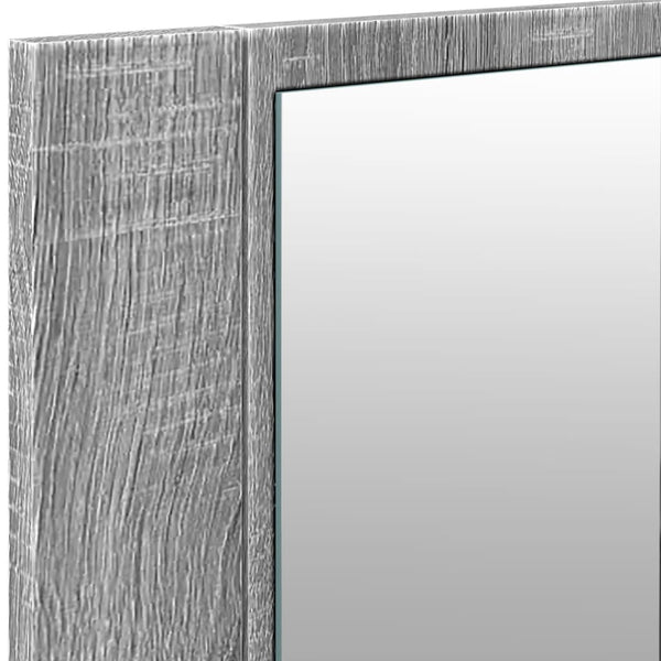 LED-Spiegelschrank Grau Sonoma 100 cm