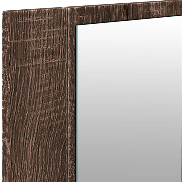 LED-Spiegelschrank Eiche 100x45 cm