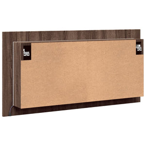 LED-Spiegelschrank Eiche Braun 90 cm