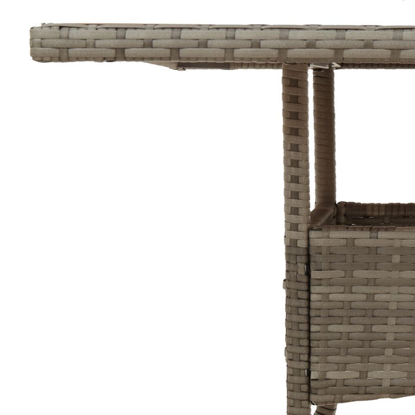 Quadratischer Gartentisch Grau Akazie 80x80 cm