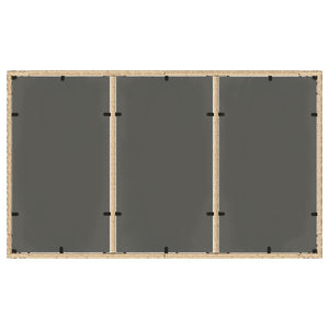 Beiger Gartentisch mit Glasplatte 150x90 cm