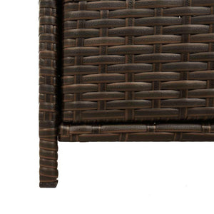 Gartenschrank Braun Poly Rattan 83x45x76 cm