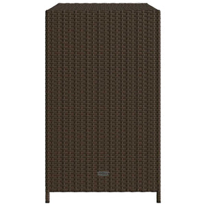 Gartenschrank Braun Poly Rattan 83x45x76 cm