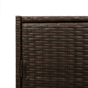 Gartenschrank Braun Poly Rattan 83x45x76 cm