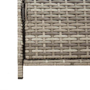 Gartenschrank Grau Poly Rattan 83x45x76cm