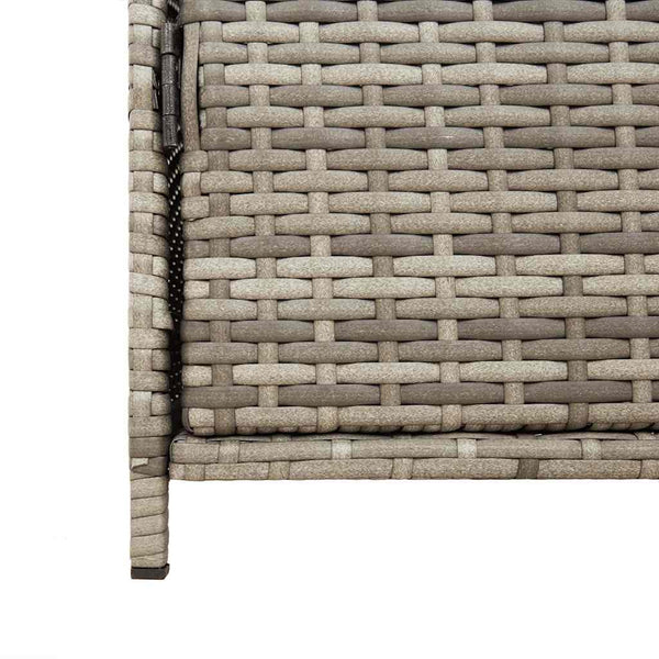 Gartenschrank Grau Poly Rattan 83x45x76cm