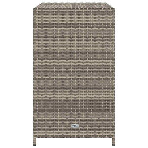 Gartenschrank Grau Poly Rattan 83x45x76cm