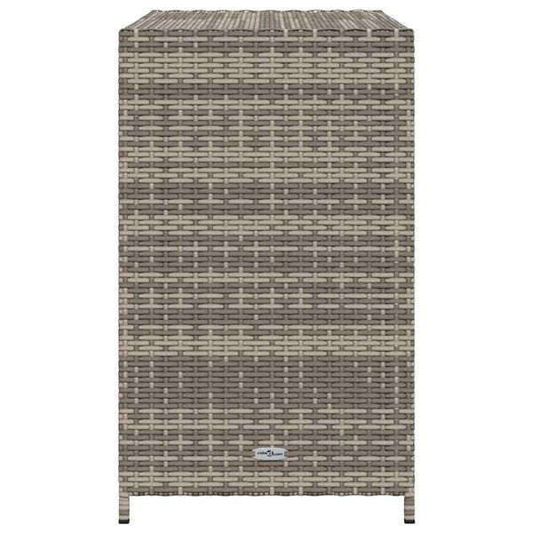 Gartenschrank Grau Poly Rattan 83x45x76cm