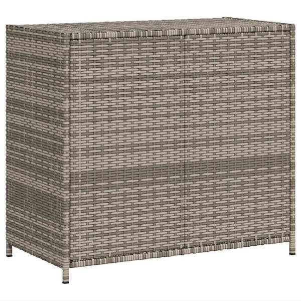 Gartenschrank Grau Poly Rattan 83x45x76cm