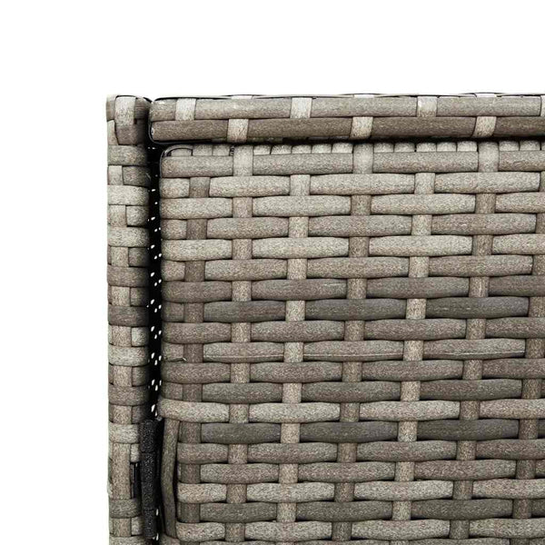 Gartenschrank Grau Poly Rattan 83x45x76cm