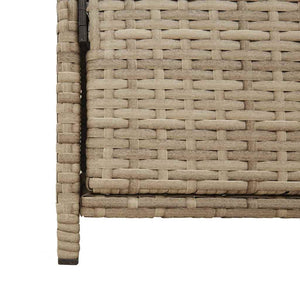 Gartenschrank Beige Poly Rattan 83x45x76 cm