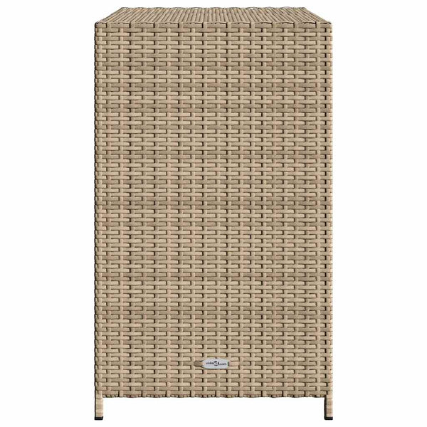 Gartenschrank Beige Poly Rattan 83x45x76 cm