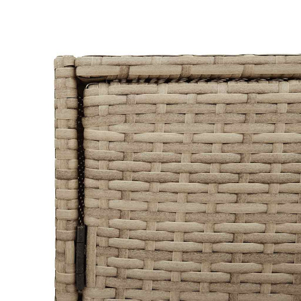 Gartenschrank Beige Poly Rattan 83x45x76 cm