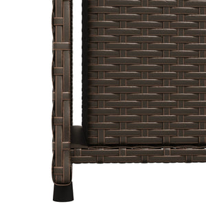 Gartenschrank Braun Poly Rattan 50x55x115cm