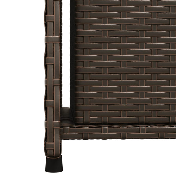 Gartenschrank Braun Poly Rattan 50x55x115cm