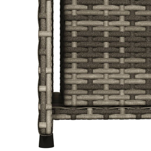 Grauer Gartenschrank Poly Rattan 50x55x115cm