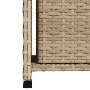 Gartenschrank Beige Poly Rattan 50x55x115cm