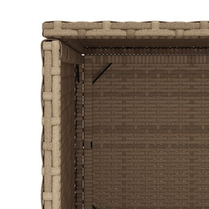 Gartenschrank Beige Poly Rattan 50x55x115cm