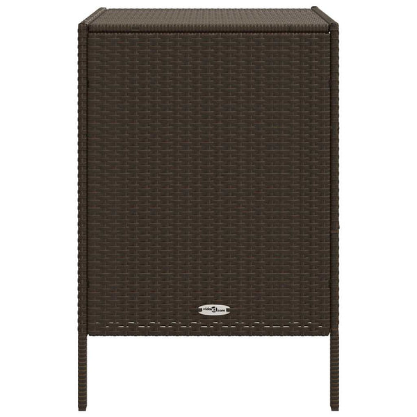 Gartenschrank Braun Poly Rattan 55x59x80cm
