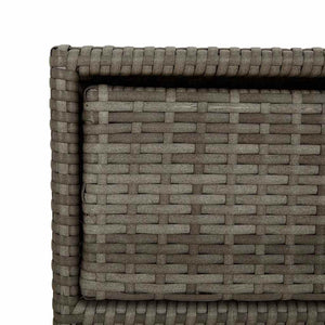 Gartenschrank Grau Poly Rattan 55x59x80cm