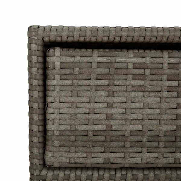 Gartenschrank Grau Poly Rattan 55x59x80cm