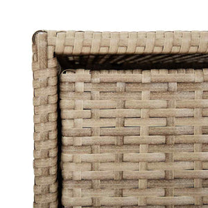 Beiger Gartenschrank Poly Rattan 55x59x80cm