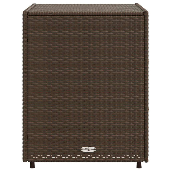 Gartenschrank Braun Poly Rattan 55x59x69cm