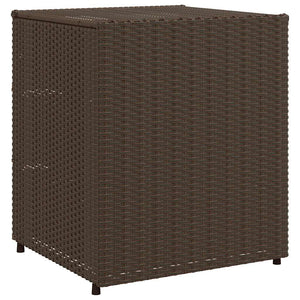 Gartenschrank Braun Poly Rattan 55x59x69cm
