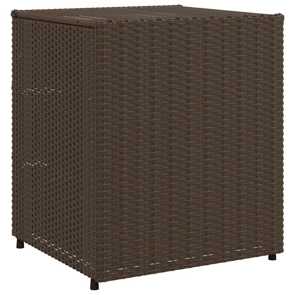 Gartenschrank Braun Poly Rattan 55x59x69cm